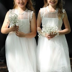 Trish Scully Childs lace and tule dress. Child size 8